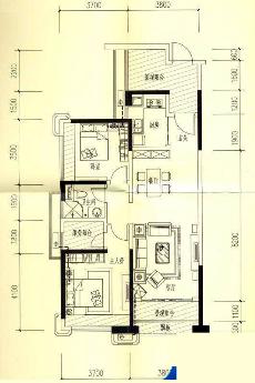 依云天汇C04 2室2厅面积103.00平米