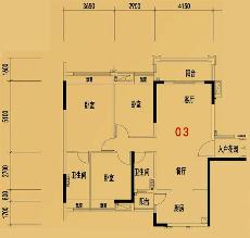 大沥碧桂园·华府16座03户型124㎡